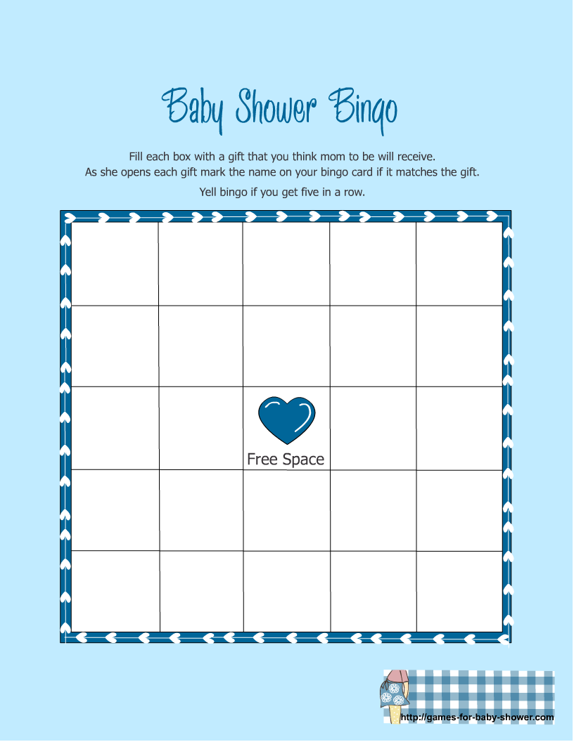 Free Baby Shower Printable Bingo Cards