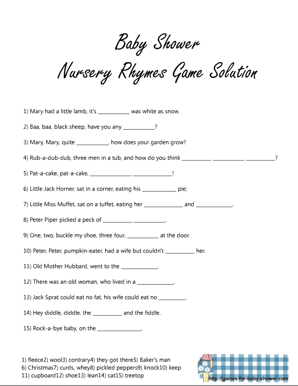 Baby Shower Game Finish Mommy S Sentence Printable Baby Shower Baby 