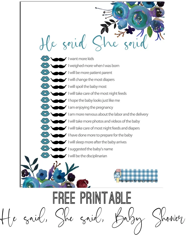 Baby Shower Games: Free and Fun Printables!