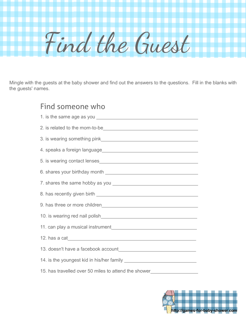 Find The Guest Game Free Printable PRINTABLE TEMPLATES