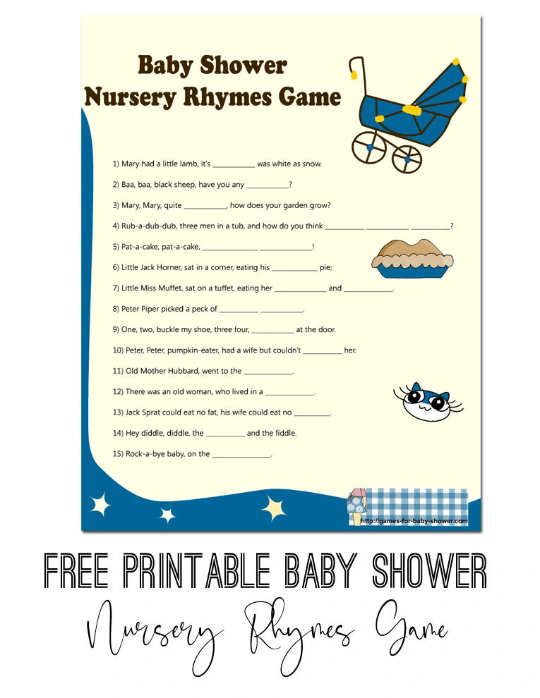 Quiz Nursery rhyme Game Baby shower, baby shower girl, game, text png