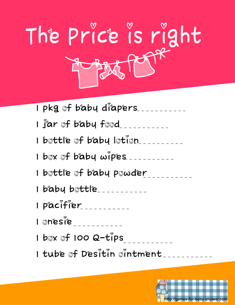 The price outlet is right printable